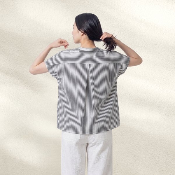 画像3: PONT DE CHALONS / ポンデシャロン サッカーフリルブラウス (3)