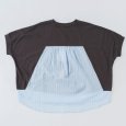 画像7: KELEN / ケレン 80ローンコットンストライプ ドッキングトップス HOPPS (7)