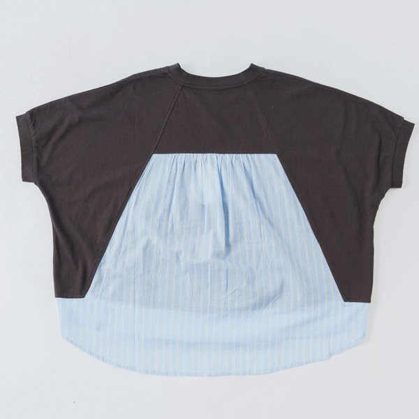 画像7: KELEN / ケレン 80ローンコットンストライプ ドッキングトップス HOPPS (7)