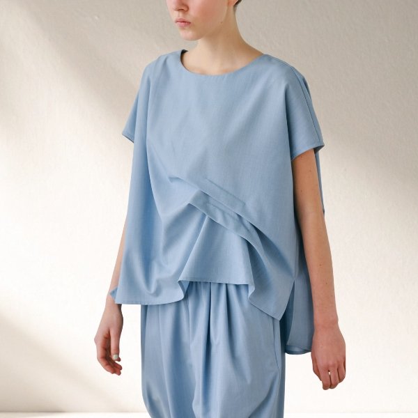 画像11: KELEN / ケレン フレンチスリーブタックデザイントップス FED (11)