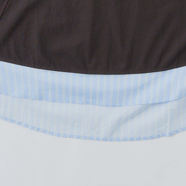 画像6: KELEN / ケレン 80ローンコットンストライプ ドッキングトップス HOPPS (6)