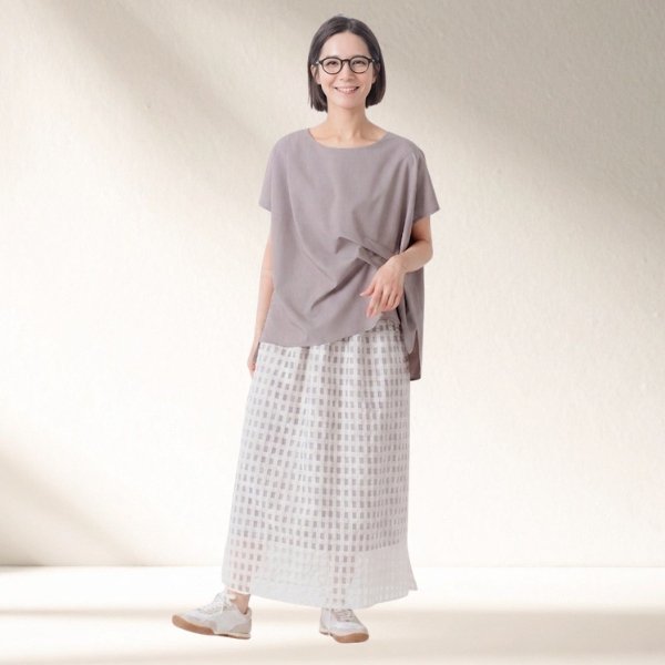 画像5: KELEN / ケレン フレンチスリーブタックデザイントップス FED (5)