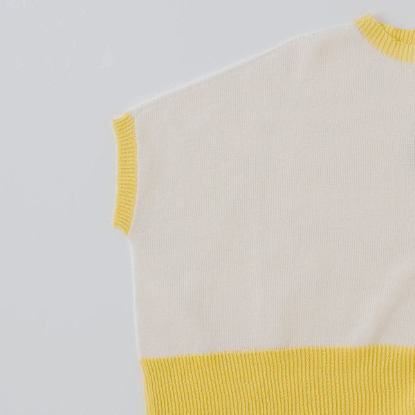 画像6: KELEN / ケレン バイカラー ホールガーメント 8ゲージニットプルオーバー MAHON (6)