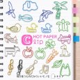 画像1: トナリノショップ ホットペーパークリップ デザインクリップ 事務用品 10個セット (1)