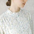 画像3: sosotto / ソソット LIBERTYフリルカラー梯子レースチュニックブラウス6分袖 (3)