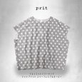 画像2: prit / プリット リネンコットンシーチングドットプリント スリーブレスプルオーバー (2)