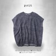 画像11: prit / プリット ローンミラクルウェーブ加工 スリーブレス裾ゴムワイドプルオーバー (11)