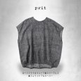 画像13: prit / プリット ローンミラクルウェーブ加工 スリーブレス裾ゴムワイドプルオーバー (13)