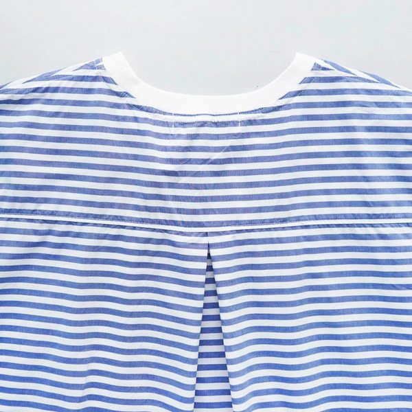 画像9: NATURAL LAUNDRY / ナテュラルランドリー カード天竺×先染めパネル ワイドプルオーバー (9)