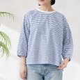 画像3: NATURAL LAUNDRY / ナテュラルランドリー カード天竺×先染めパネル ワイドプルオーバー (3)