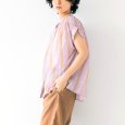 画像2: PONT DE CHALONS / ポンデシャロン オリジナルトランゼットストライプブラウス (2)