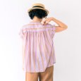 画像5: PONT DE CHALONS / ポンデシャロン オリジナルトランゼットストライプブラウス (5)
