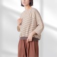 画像3: KELEN / ケレン ヤッコスリーブ シアーサッカー ストライプ トップス NICK (3)