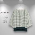 画像16: KELEN / ケレン ヤッコスリーブ シアーサッカー ストライプ トップス NICK (16)