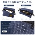 画像4: トナリノショップ　ネックポーチ Urban Grid ミニ財布 首掛けポーチ ナイロン 軽量48g カード 小銭 紙幣収納 ユニセックス (4)