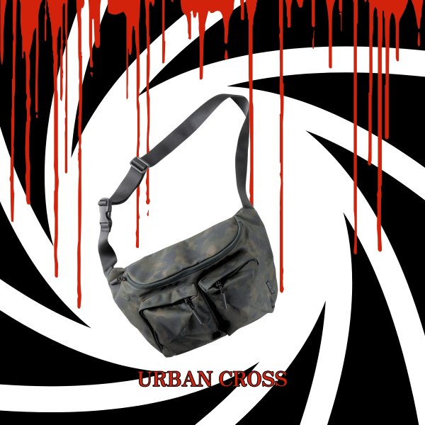 画像2: トナリノショップ クロスボディバッグ URBAN CROSS メンズ 斜めがけ ショルダーバッグ 薄型 アーミーテイスト 自転車 カジュアル (2)