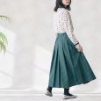 画像4: PONT DE CHALONS / ポンデシャロン メモリータフタ タックスカート (4)