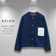 画像6: KELEN / ケレン KELEN×LENO 12oz デニム スタンドカラージャケット BRENDA BIG TRUCKER JACKET (6)