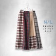 画像5: NATURAL LAUNDRY / ナテュラルランドリー 先染めパネル シャーリングスカート (5)