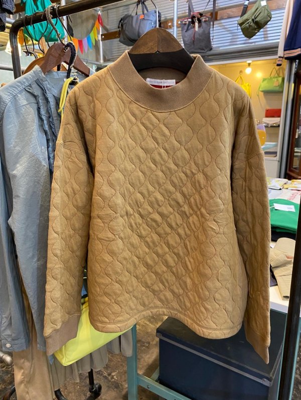 画像1: NATURAL LAUNDRY / ナテュラルランドリー キルト リブモックプルオーバー (1)