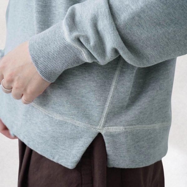 画像4: NATURAL LAUNDRY / ナテュラルランドリー セントラル裏毛 モックネックプルオーバー (4)