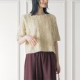 画像5: PONT DE CHALONS / ポンデシャロン フェザーチュールヤーン 半袖ニット (5)