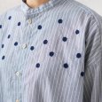 画像2: NATURAL LAUNDRY / ナテュラルランドリー 先染めブロード ワイド刺しゅうシャツ (2)