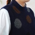 画像3: NATURAL LAUNDRY / ナテュラルランドリー カラーアルパカ ドットベスト (3)