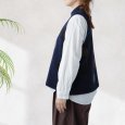 画像2: NATURAL LAUNDRY / ナテュラルランドリー カラーアルパカ ドットベスト (2)