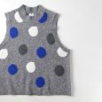 画像7: NATURAL LAUNDRY / ナテュラルランドリー カラーアルパカ ドットベスト (7)