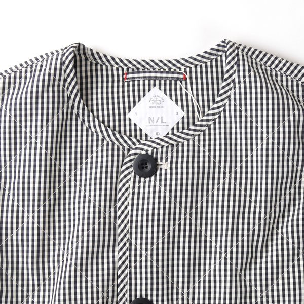 画像4: NATURAL LAUNDRY ナテュラルランドリー 先染めキルト ミドルコート (4)