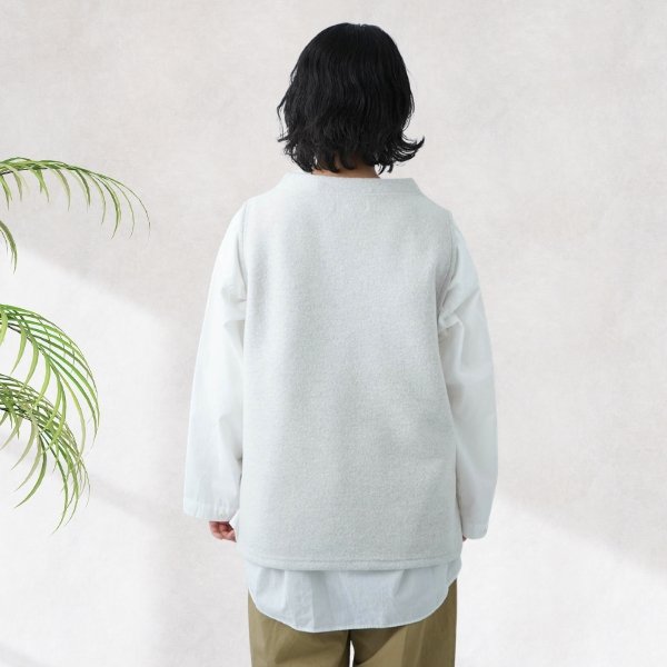 画像4: NATURAL LAUNDRY ナテュラルランドリー ウールリング モックネックベスト (4)