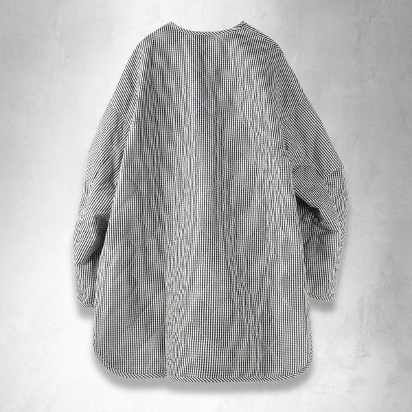 画像10: NATURAL LAUNDRY ナテュラルランドリー 先染めキルト ミドルコート (10)