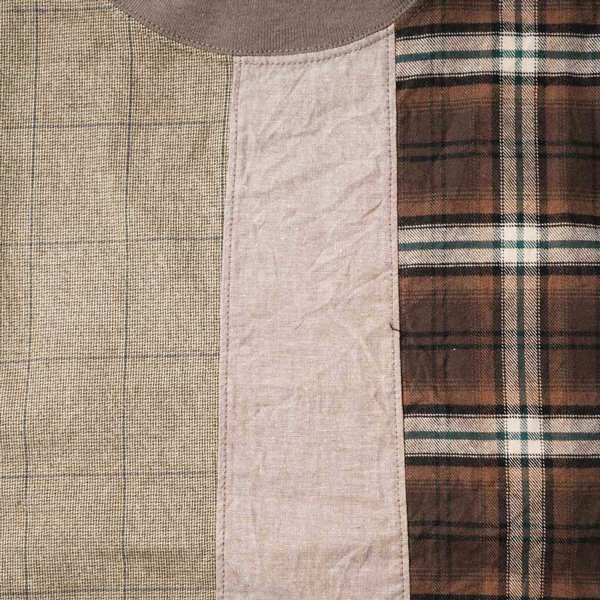 画像9: NATURAL LAUNDRY ナテュラルランドリー 先染めパネル ハギモックプルオーバー (9)