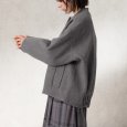 画像4: KELEN / ケレン ウール混コクーンシルエットスタジャン FLIN (4)