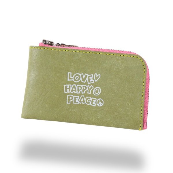画像10: 1/2 HALF ニブンノイチハーフ mini-mini wallet LOVE HAPPY PEACE (10)