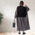 画像4: KELEN / ケレン パネルデザインニットコンビワンピース JOHOP (4)