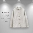 画像4: KELEN / ケレン モックネックAラインミドルジャケット TOPE (4)