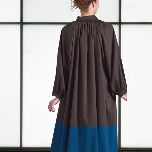画像4: KELEN / ケレン パネルデザインバイカラーワンピース GOWN (4)