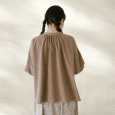 画像3: sosotto / ソソット シルキー21Wコール LIBERTYボタン 2WAYスタンドブラウス (3)