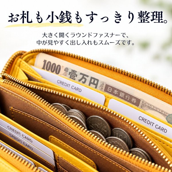 画像5: BAGGYPORT / バギーポート フルクローム ラウンドファスナー長財布 (5)