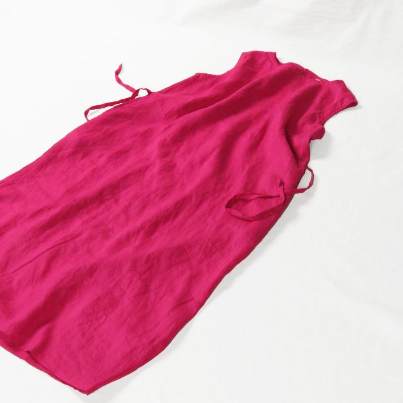 Ista Ire イスタイーレ 平織リネン ノースリーブコクーンワンピース レディース ブランド