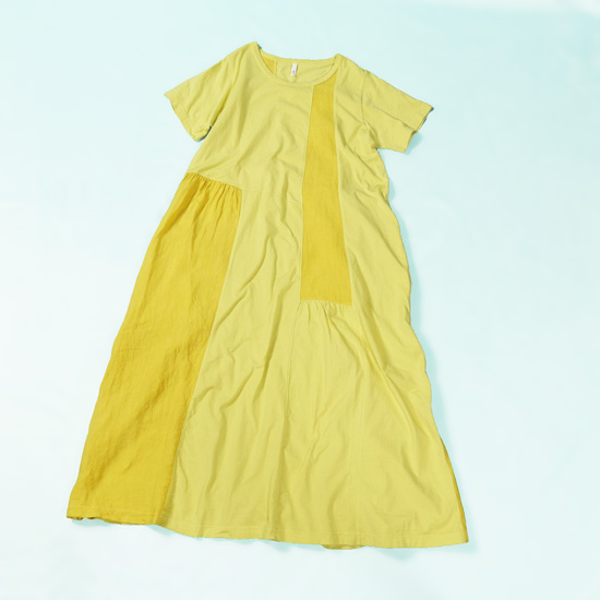 Grin グリン エーゲ海 切り替え半袖ワンピース レディース ブランド 13c 011