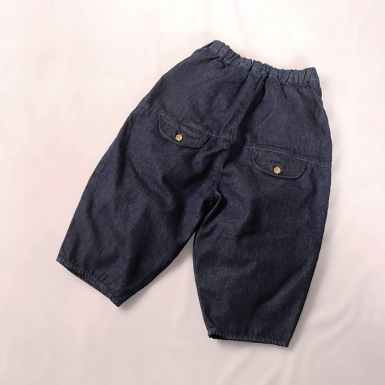 美品 tumugu:✨ツムグ 10oz コットンリネン デニム ティンカーパンツ