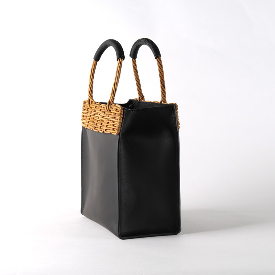 TIDEWAY ARAROG×LEATHER HANDLE SQUARE TOTE