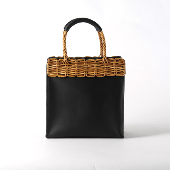 TIDEWAY ARAROG×LEATHER HANDLE SQUARE TOTE