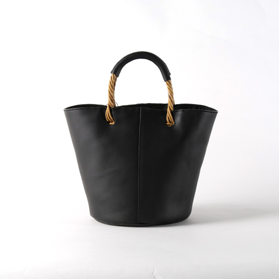 TIDEWAY ARUROG×LEATHER BASKET TOTE