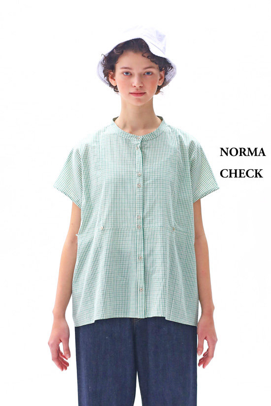 KELEN 2WAYシルエットブラウス NORMA CHECK