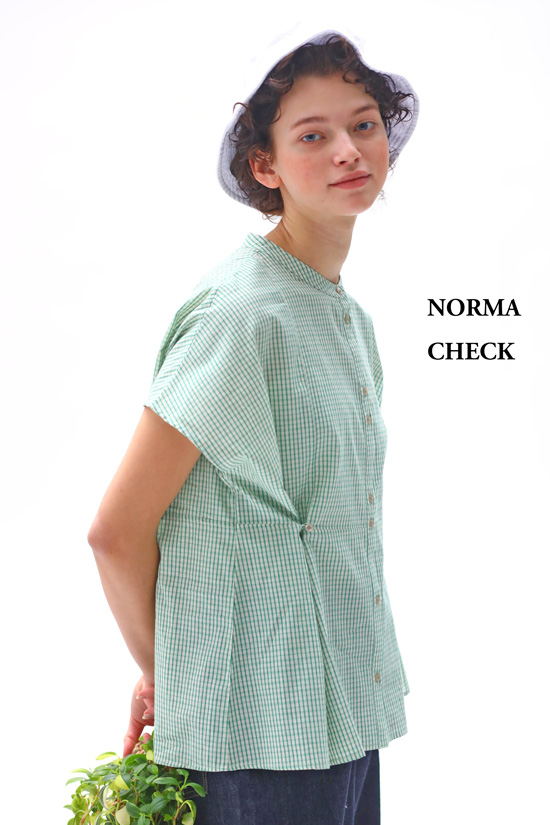 KELEN 2WAYシルエットブラウス NORMA CHECK